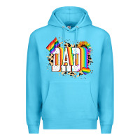Ocean Blue Dad Pride Premium Hoodie - NancyCooperArtShop