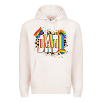 Pale Pink Dad Pride Premium Hoodie - NancyCooperArtShop