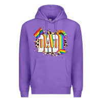 Purple Dad Pride Premium Hoodie - NancyCooperArtShop