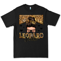 Black leopard junkie messy bun Premium Tee - Zillion Design Studio