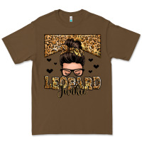 Cacao leopard junkie messy bun Premium Tee - Zillion Design Studio