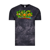 Cloud Black st patricks day gnomes shamrock gold rainbow Vintage Tee - Artiststas