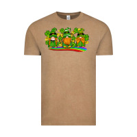 Vintage Coffee st patricks day gnomes shamrock gold rainbow Vintage Tee - Artiststas