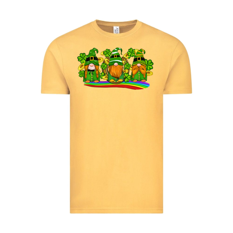 St Patricks Day Gnomes Shamrock Gold Rainbow Vintage Tee by Artiststas | Teevron