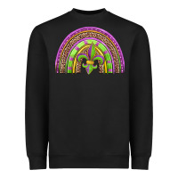 Black mardi gras rainbow Heavyweight Sweatshirt - Jasminsmagicworld