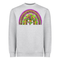 Heather Grey mardi gras rainbow Heavyweight Sweatshirt - Jasminsmagicworld