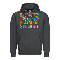 Smoke LGBTQ I Can't Even Think Straight Zipper Hoodie - BundleAndBundleShop