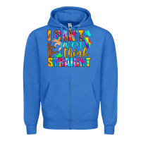 True Royal LGBTQ I Can't Even Think Straight Zipper Hoodie - BundleAndBundleShop
