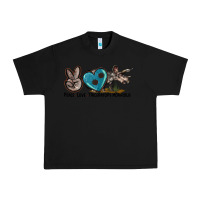 Black peace love triceratops horridus Urban Heavy Tee - LillyAllenDesigns