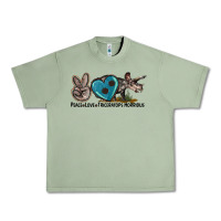 Oil Green peace love triceratops horridus Urban Heavy Tee - LillyAllenDesigns