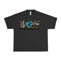 Pigment Black peace love triceratops horridus Urban Heavy Tee - LillyAllenDesigns