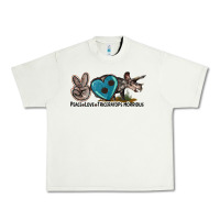 Pistachio peace love triceratops horridus Urban Heavy Tee - LillyAllenDesigns