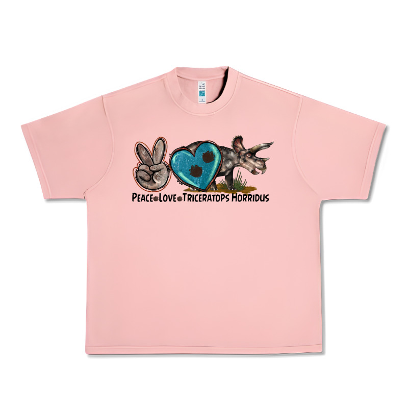 Peace Love Triceratops Horridus Urban Heavy Tee by LillyAllenDesigns | Teevron