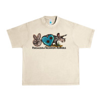 Sandshell peace love triceratops horridus Urban Heavy Tee - LillyAllenDesigns