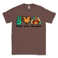 Chestnut peace love thankful turkey Classic Tee - Jasminsmagicworld