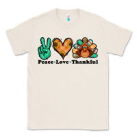 Natural peace love thankful turkey Classic Tee - Jasminsmagicworld