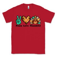 Red peace love thankful turkey Classic Tee - Jasminsmagicworld