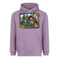 Lavender western barn with farm animals Heavyweight Hoodie - RanaPortraitStore