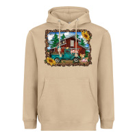 Mushroom western barn with farm animals Heavyweight Hoodie - RanaPortraitStore