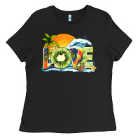 Black love kiwi summer Ladies Tee - texasbilliewilder