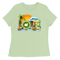 Matcha love kiwi summer Ladies Tee - texasbilliewilder
