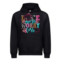 Black love more worry less olivia Urban Hoodie - OliviaCreatesArt