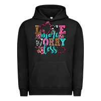 Pigment Black love more worry less olivia Urban Hoodie - OliviaCreatesArt