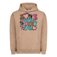 Pigment Burro love more worry less olivia Urban Hoodie - OliviaCreatesArt