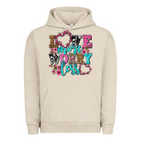Pigment French Oak love more worry less olivia Urban Hoodie - OliviaCreatesArt
