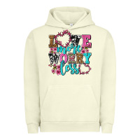 Pigment Pistachio love more worry less olivia Urban Hoodie - OliviaCreatesArt