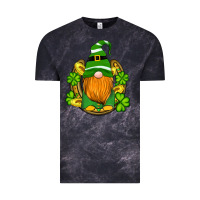 Cloud Black st patricks day gnomes horseshoe shamrock gold Vintage Tee - Artiststas