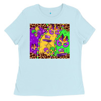 Baby Blue mardi gras Ladies Tee - JahusDesignShop