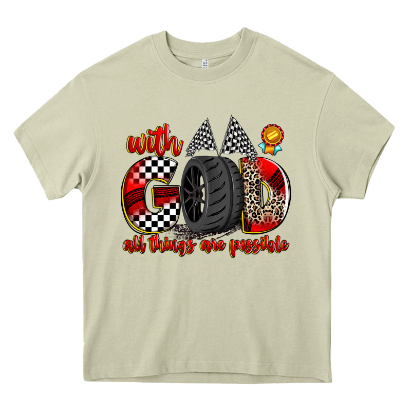 With God All Things Are Possible Heavy Core Tee by Zillion Design Studio | Teevron