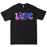 Black love stitch Premium Tee - Zillion Design Studio