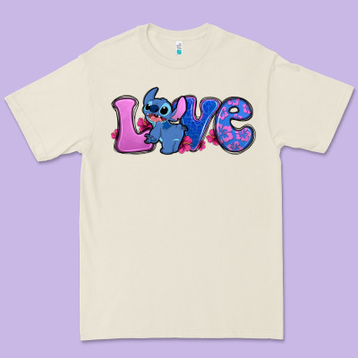 Love Stitch Premium Tee Designed By Zillion Design Studio
