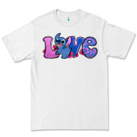 White love stitch Premium Tee - Zillion Design Studio