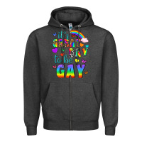 Charcoal Heather Western It's Great Day To Be Gay Zipper Hoodie - BundleAndBundleShop
