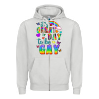 Dove Grey Western It's Great Day To Be Gay Zipper Hoodie - BundleAndBundleShop