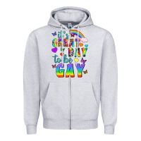 Heather Grey Western It's Great Day To Be Gay Zipper Hoodie - BundleAndBundleShop