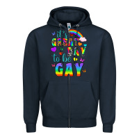 Navy Western It's Great Day To Be Gay Zipper Hoodie - BundleAndBundleShop