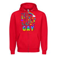 Red Western It's Great Day To Be Gay Zipper Hoodie - BundleAndBundleShop