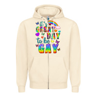 Sandshell Western It's Great Day To Be Gay Zipper Hoodie - BundleAndBundleShop