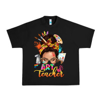 Black art teacher messy bun Urban Heavy Tee - NancyCooperArtShop
