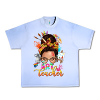 Grape Ice art teacher messy bun Urban Heavy Tee - NancyCooperArtShop