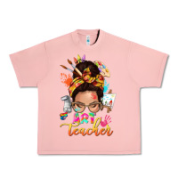 Salmon art teacher messy bun Urban Heavy Tee - NancyCooperArtShop