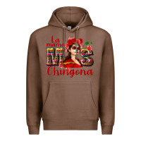 Chestnut La mama mos Chingona Premium Hoodie - NancyCooperArtShop