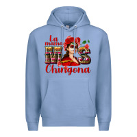 Colony Blue La mama mos Chingona Premium Hoodie - NancyCooperArtShop