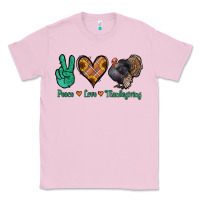 Bubblegum Pink peace love thanksgiving Classic Tee - Jasminsmagicworld