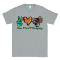 Heather Grey peace love thanksgiving Classic Tee - Jasminsmagicworld