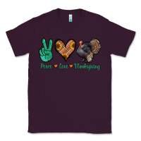Plum peace love thanksgiving Classic Tee - Jasminsmagicworld